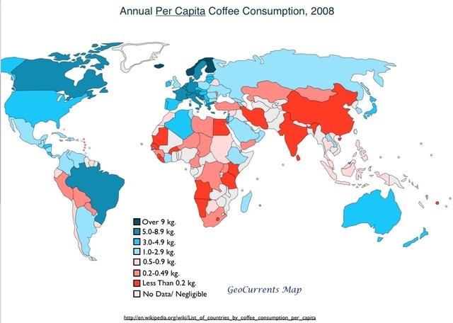 Global-Coffee-Consumption-Map