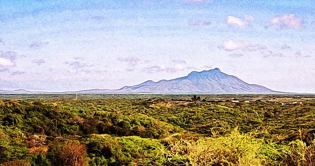La cara norte del cerro Santa Ana