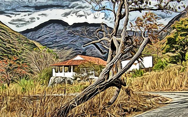 La vieja casa en Pie de Cerro