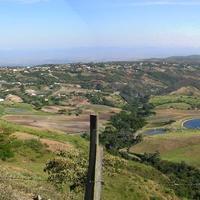 Vista desde cerca de Cubiro hacia Paso Real y más al fondo el valle de Quíbor.