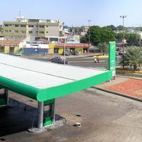 La estación de servicio que está en la vieja entrada de Coro